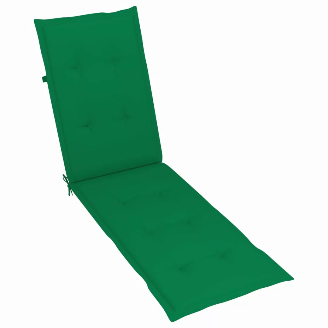 Liegestuhl-auflage Grün (75+105)x50x4 Cm günstig online kaufen
