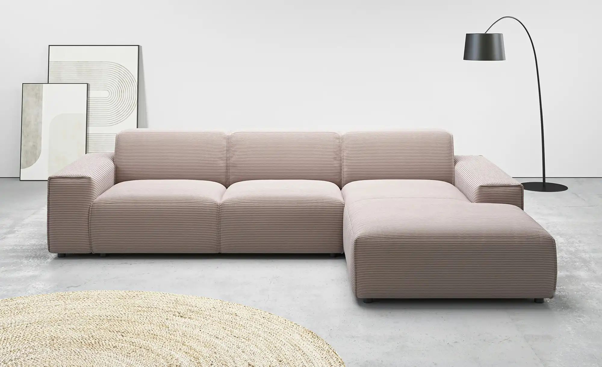 Gray & Jones Ecksofa  Baltic Breeze ¦ rosa/pink ¦ Maße (cm): B: 300 H: 101 günstig online kaufen