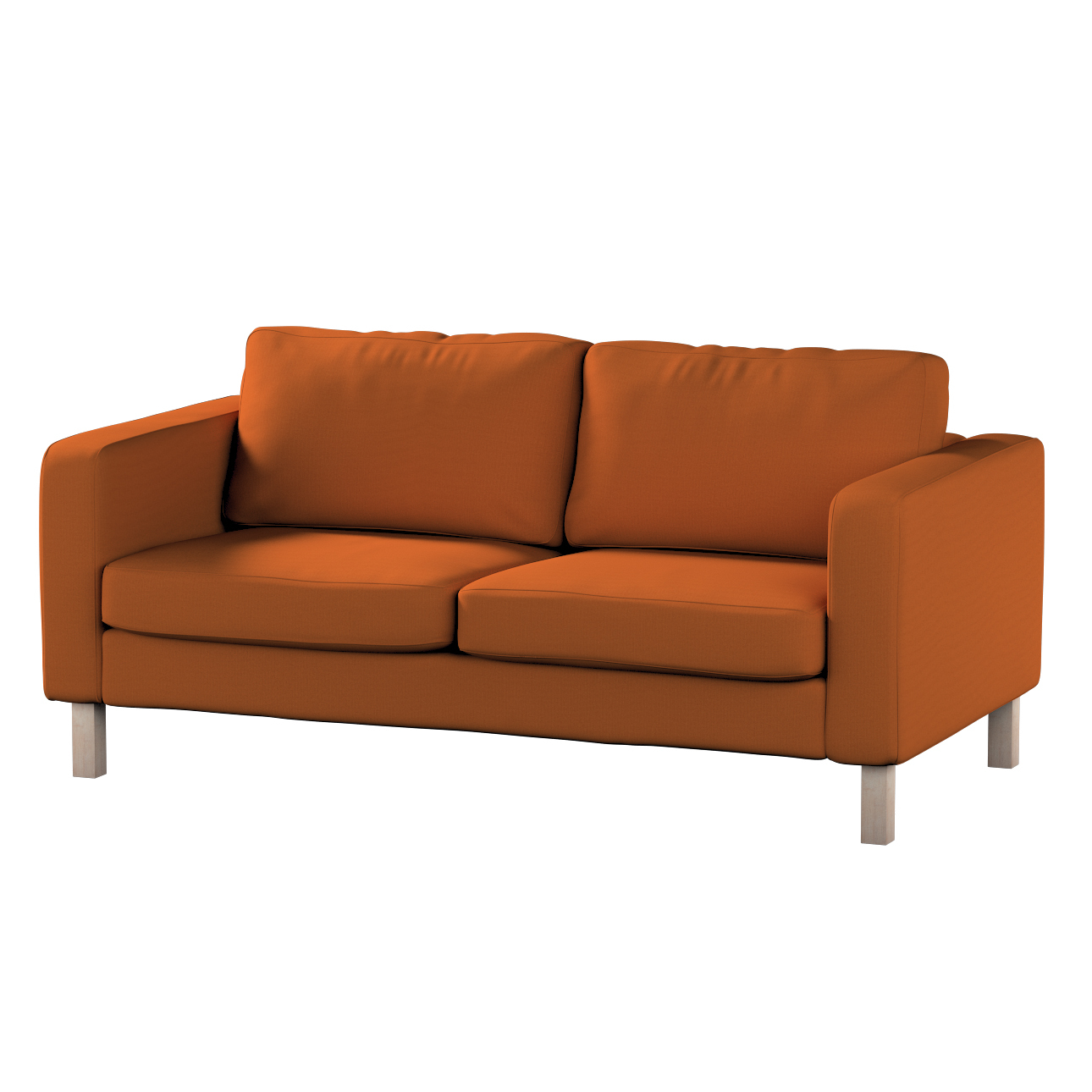 Bezug für Karlstad 2-Sitzer Sofa nicht ausklappbar, Karamell, Sofahusse, Ka günstig online kaufen
