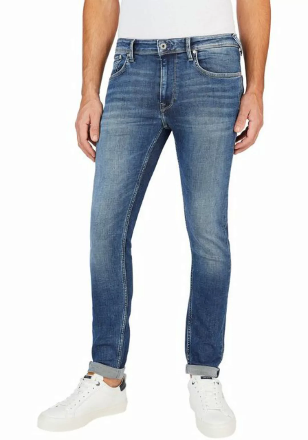 Pepe Jeans Herren Jeans FINSBURY - Skinny Fit - Blau - Blue Denim günstig online kaufen
