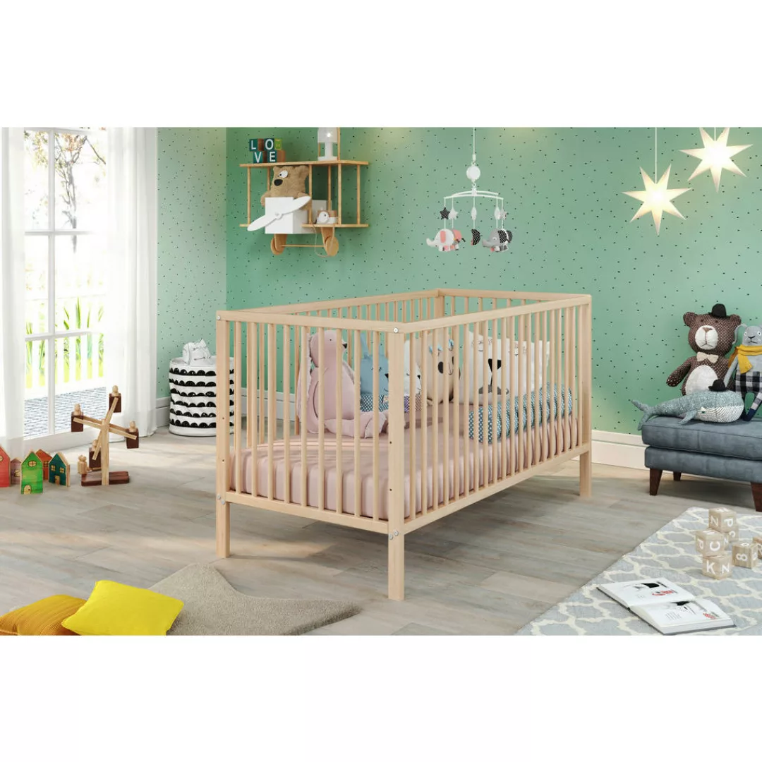 Babybett buche B/H/T: ca. 144x84x78 cm Liegefläche B/L: ca. 70x140 cm günstig online kaufen