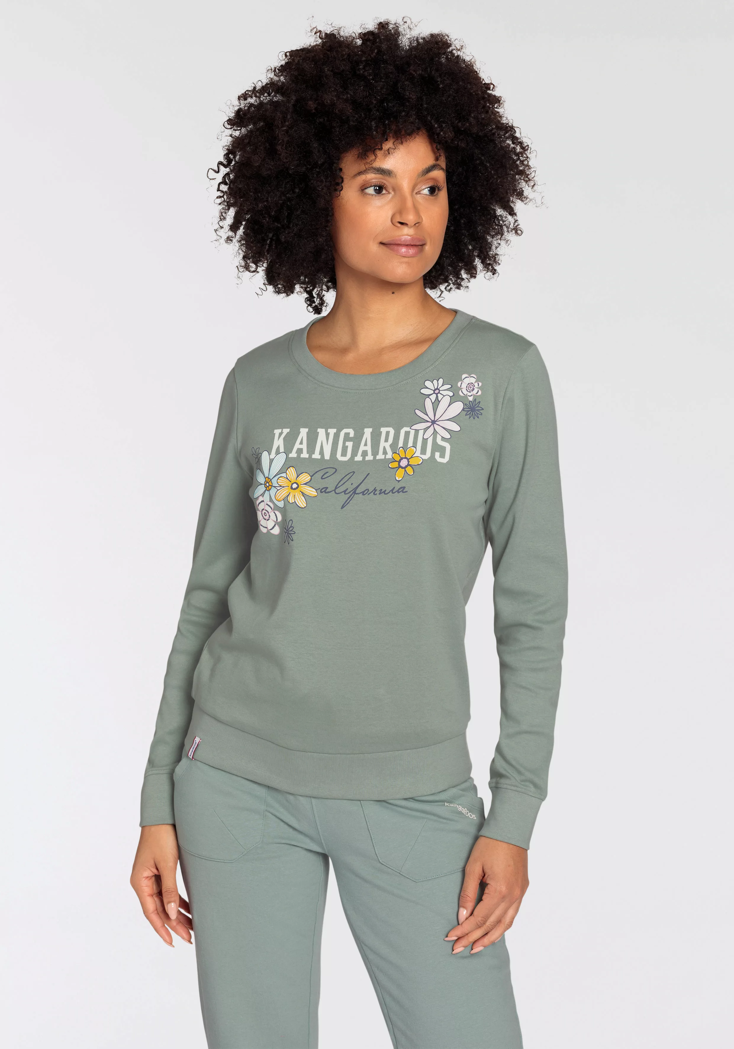 KangaROOS Sweatshirt, mit großem Label Print - NEUE-KOLLEKTION günstig online kaufen
