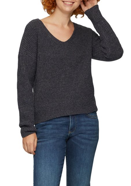 QS Strickpullover, in Melange Optik günstig online kaufen