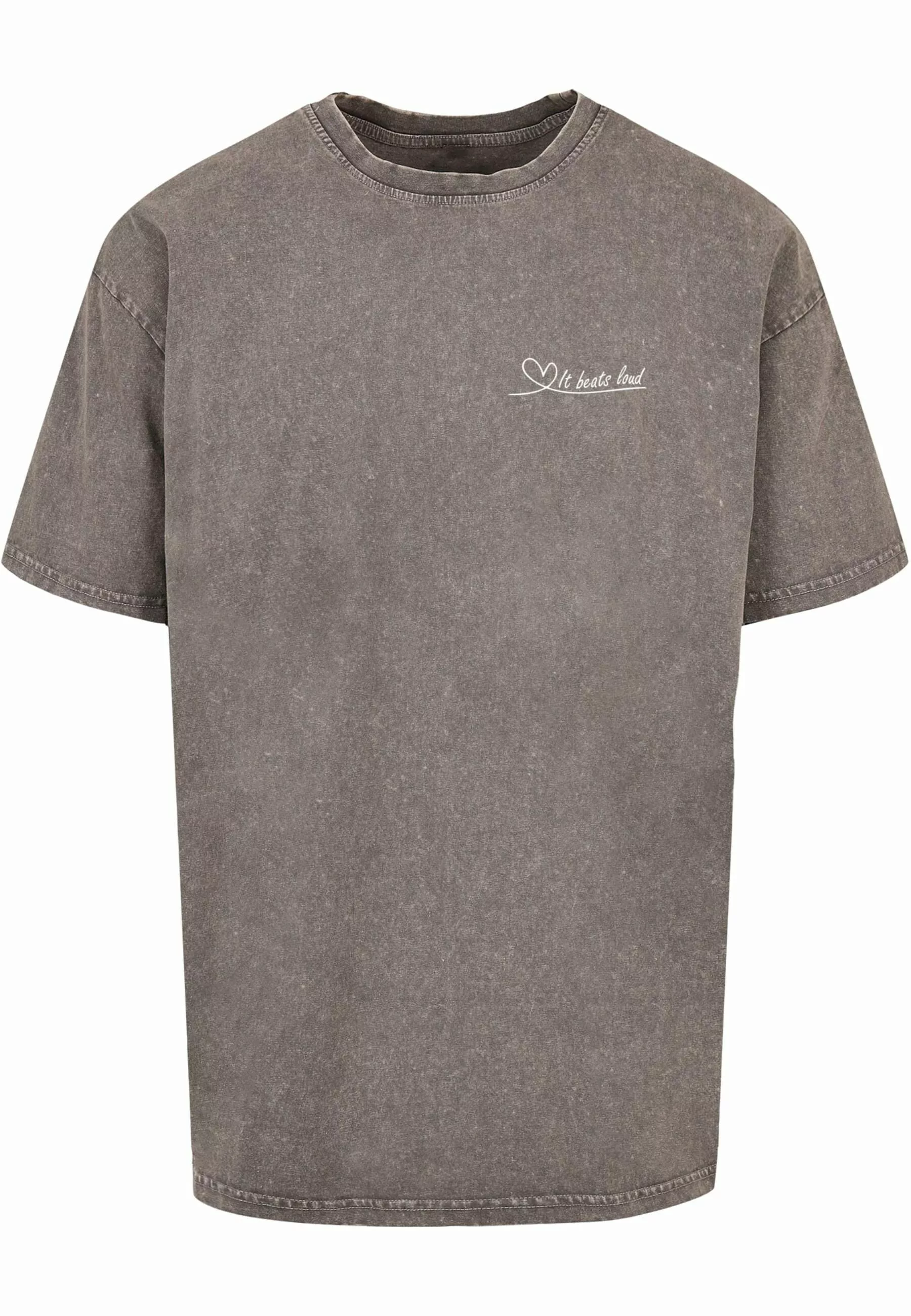 Merchcode T-Shirt "Merchcode Herren It Beats Loud Acid Washed Heavy Oversiz günstig online kaufen