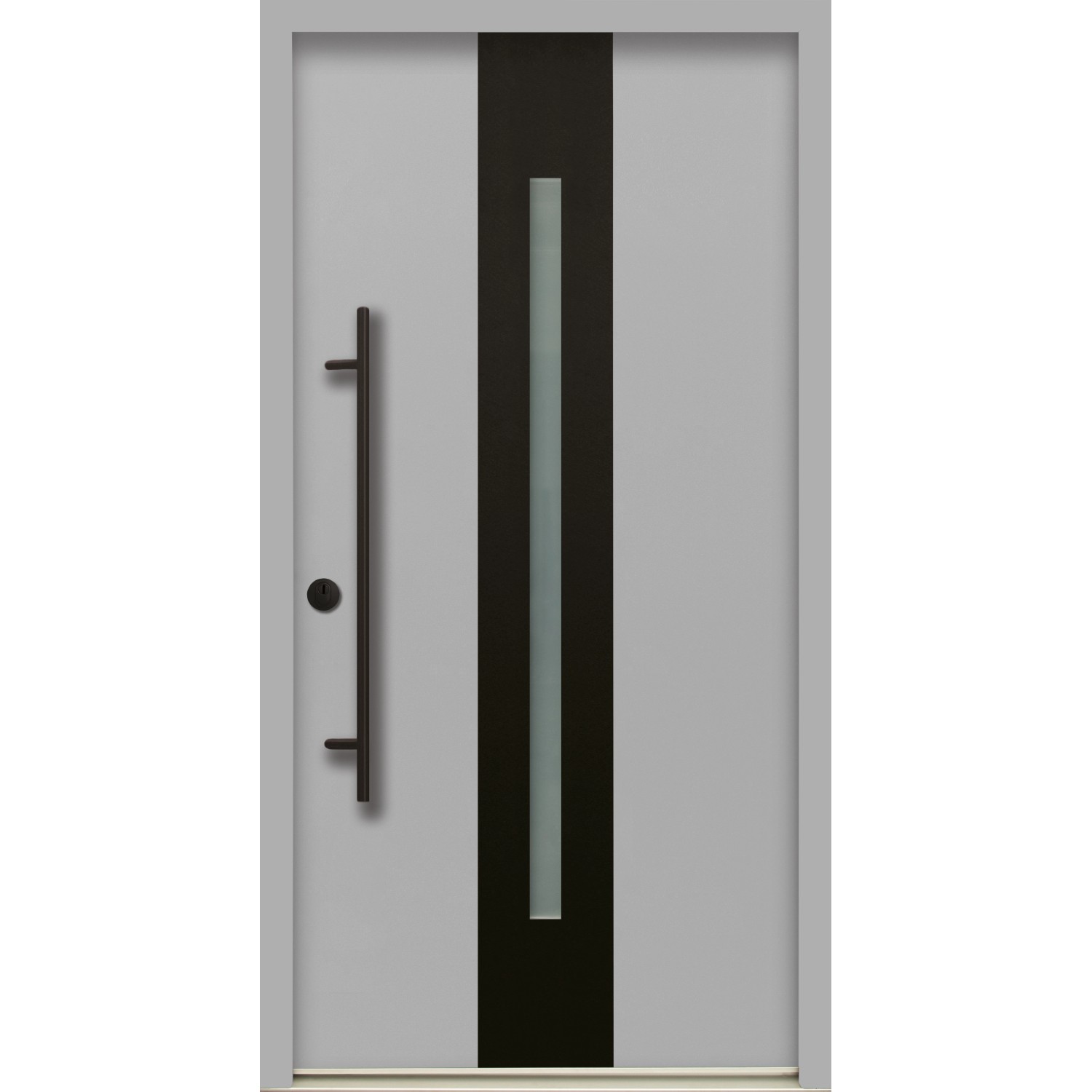 Sicherheits-Haustür ThermoSpace Prime Dublin RC2 Grau 110 x 210 cm Anschlag günstig online kaufen