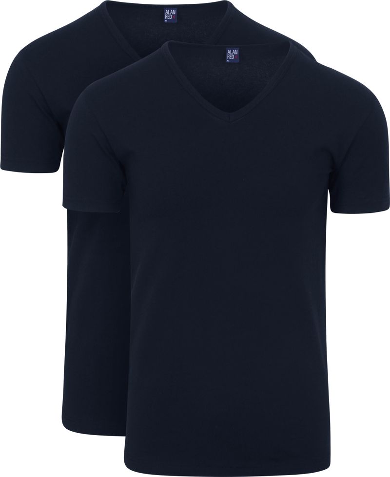 Alan Red Oklahoma Stretch T-Shirt Navy (2er-Pack) - Größe M günstig online kaufen