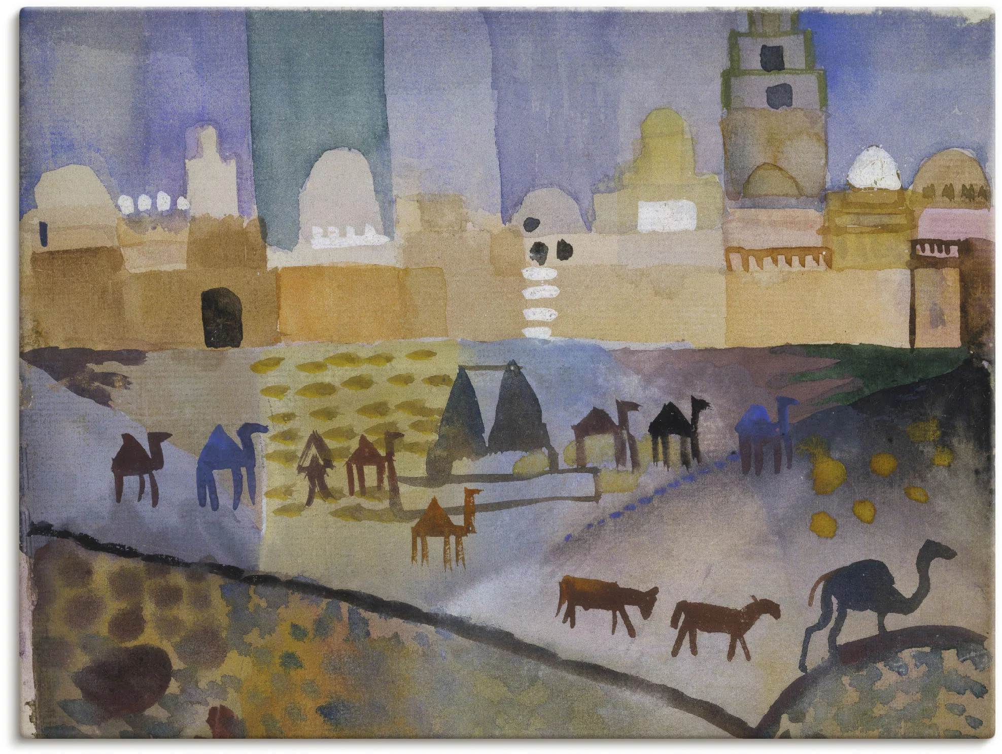 Artland Leinwandbild "Kairouan I. 1914.", Afrika, (1 St.), auf Keilrahmen g günstig online kaufen