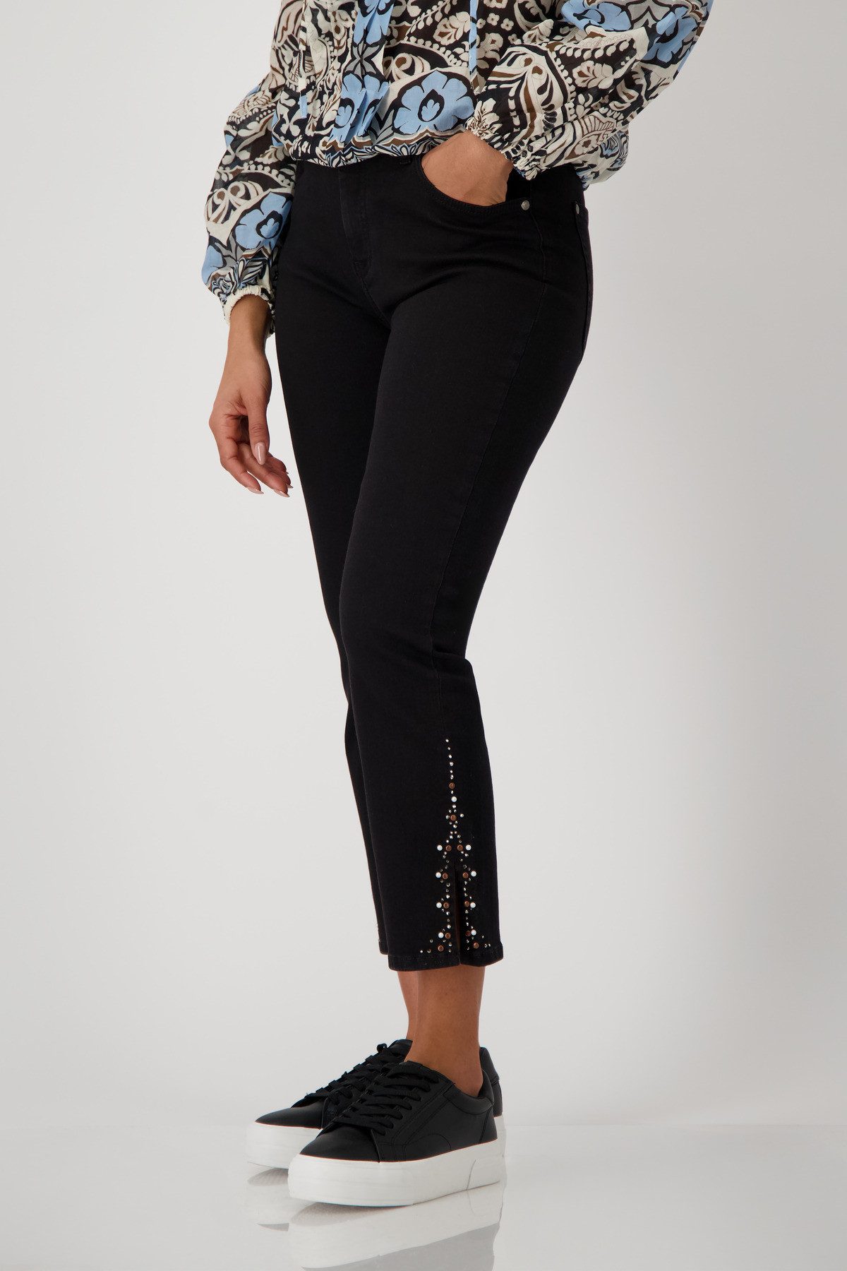 Monari 7/8-Hose mit Glitzersteinchen günstig online kaufen