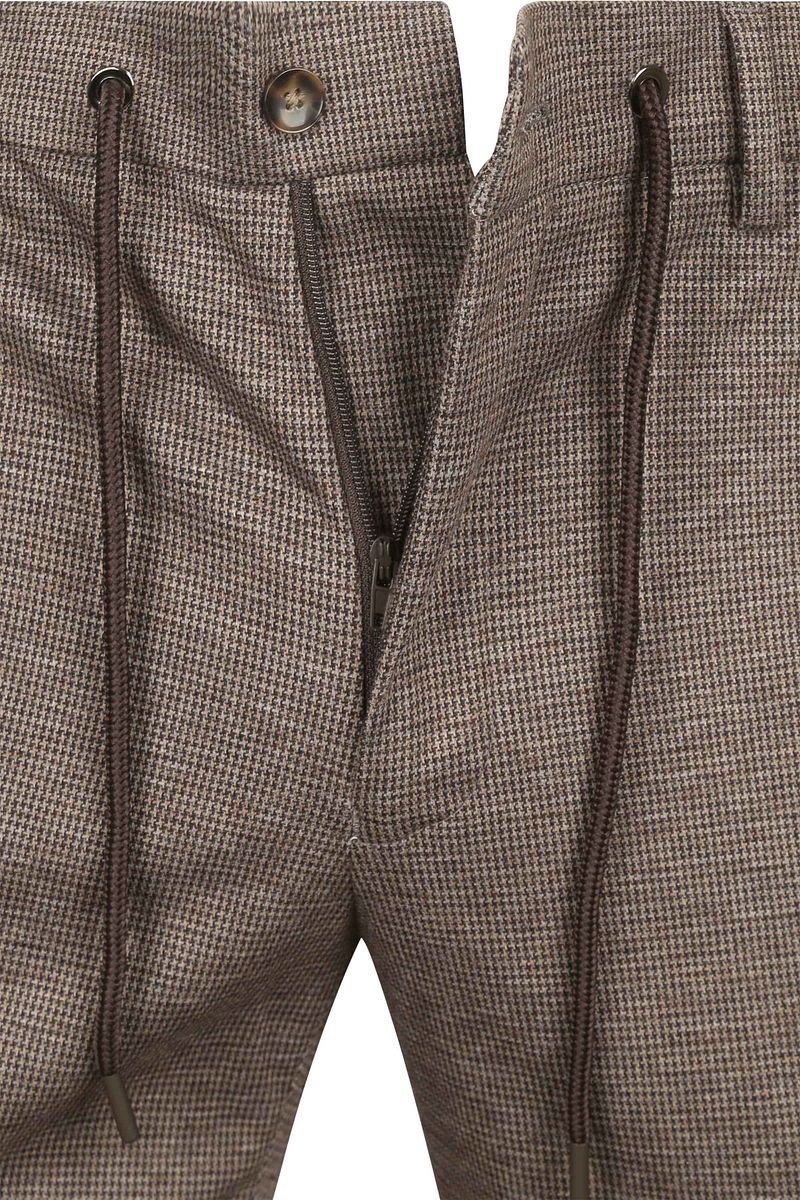 Suitable Das Pantalon Pied de Poule Braun - Größe 50 günstig online kaufen