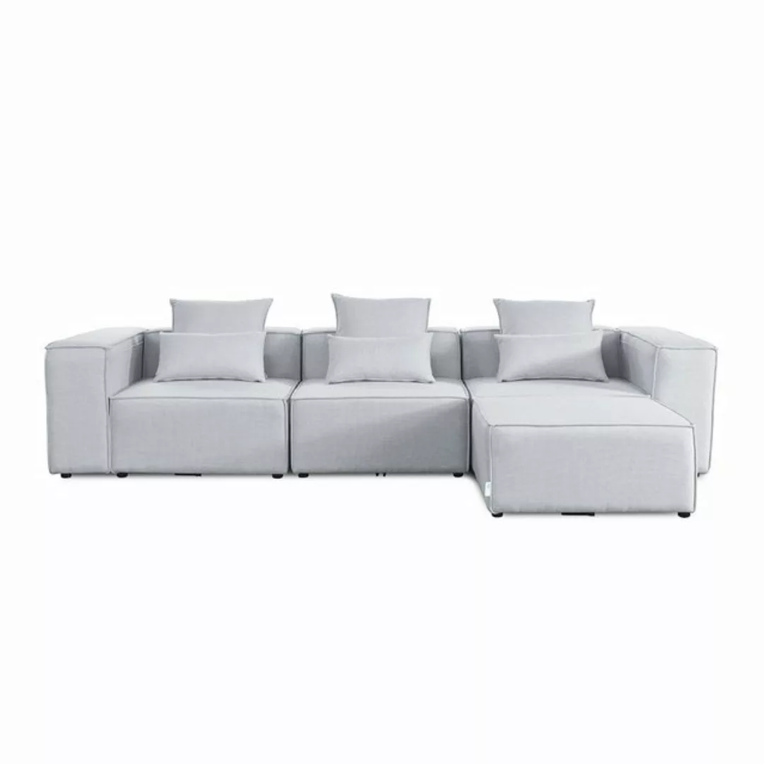 HOME DELUXE Ecksofa Modulares Sofa FINO - L, individuell Stellbar 4 Teile, günstig online kaufen