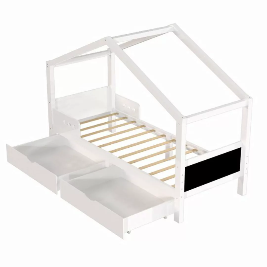 AUKWIK Hochbett 90x200cm Komplettbett Kinderbetten, Zwei Optionen (Einzelbe günstig online kaufen