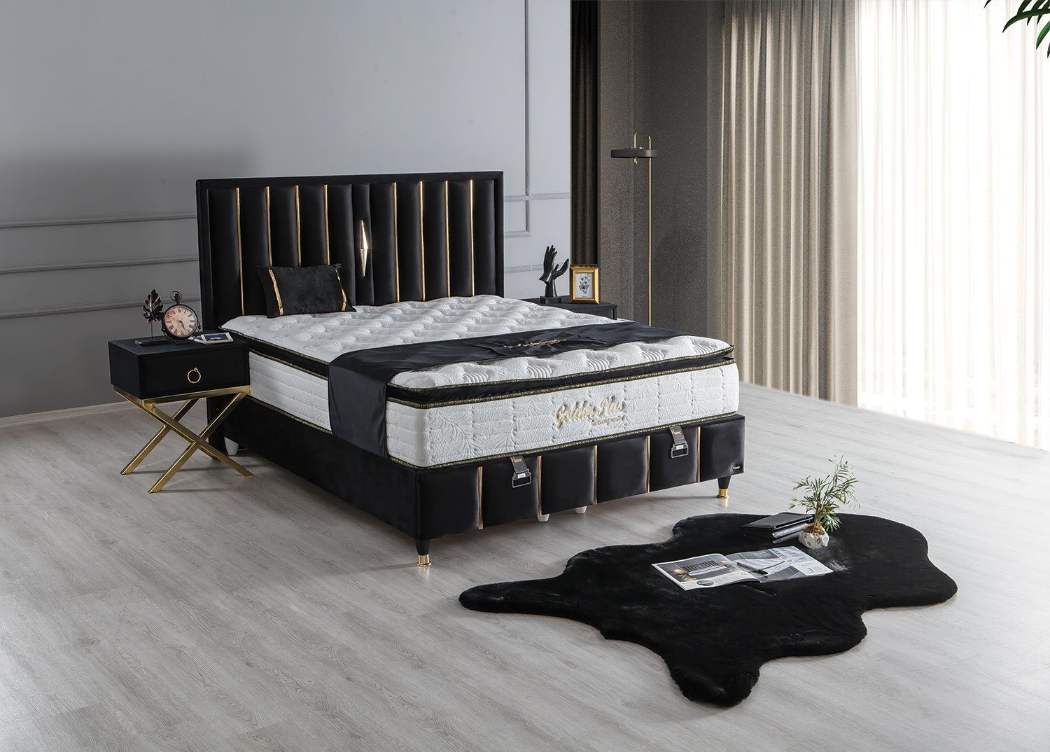 Villa Möbel Boxspringbett GOLDEN (Bett, Bett), günstig online kaufen