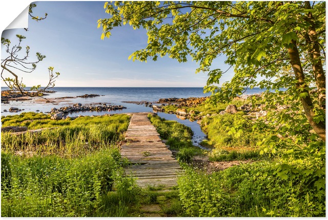 Artland Wandbild »Der Weg zum Meer auf Bornholm«, Küstenbilder, (1 St.), al günstig online kaufen