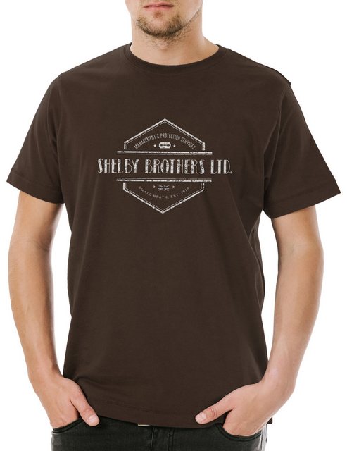 Urban Backwoods Print-Shirt Shelby Brothers Ltd. Herren T-Shirt Peaky Birmi günstig online kaufen