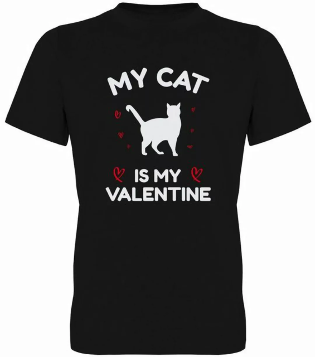 G-graphics T-Shirt My Cat is my Valentine Herren T-Shirt, mit Frontprint, f günstig online kaufen