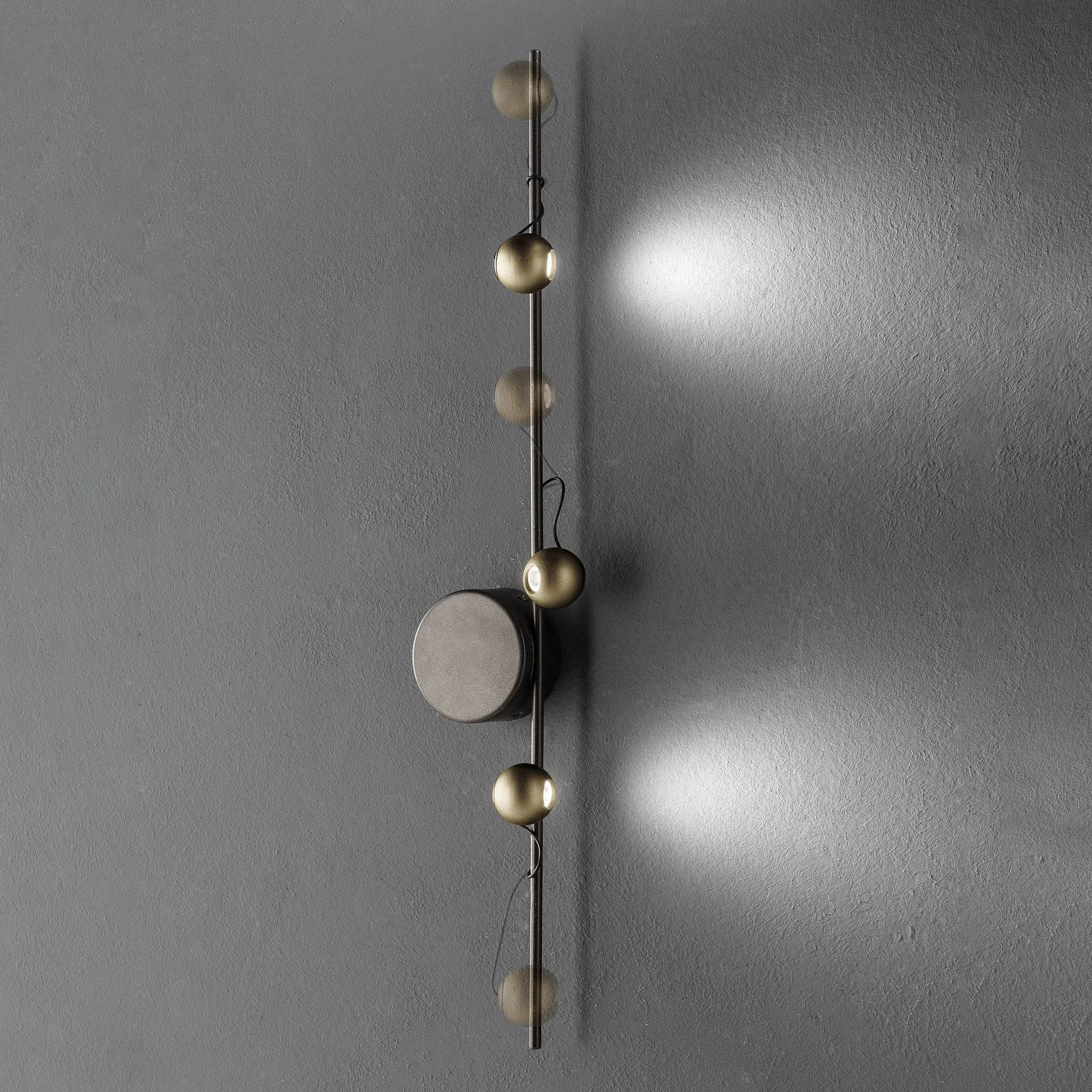 LED-Wandleuchte Magnetic B, bronze/gold günstig online kaufen