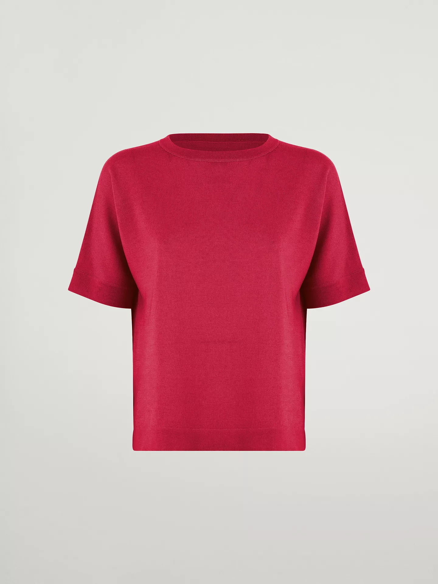 Wolford - Merino Blend Top Short Sleeves, Frau, lipstick red, Größe: XS günstig online kaufen
