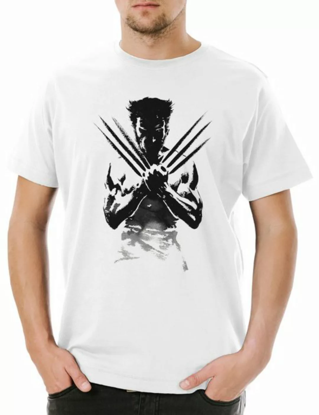 Urban Backwoods Print-Shirt Shadow Warrior Herren T-Shirt Wolverine Mutant günstig online kaufen