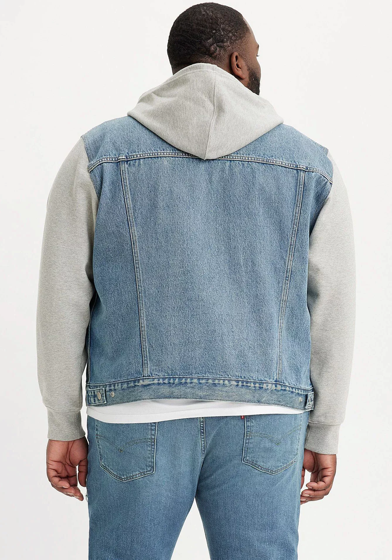 Levis Plus Hybridjacke, mit Kapuze, mit Sweat Kapuze und Ärmeln günstig online kaufen