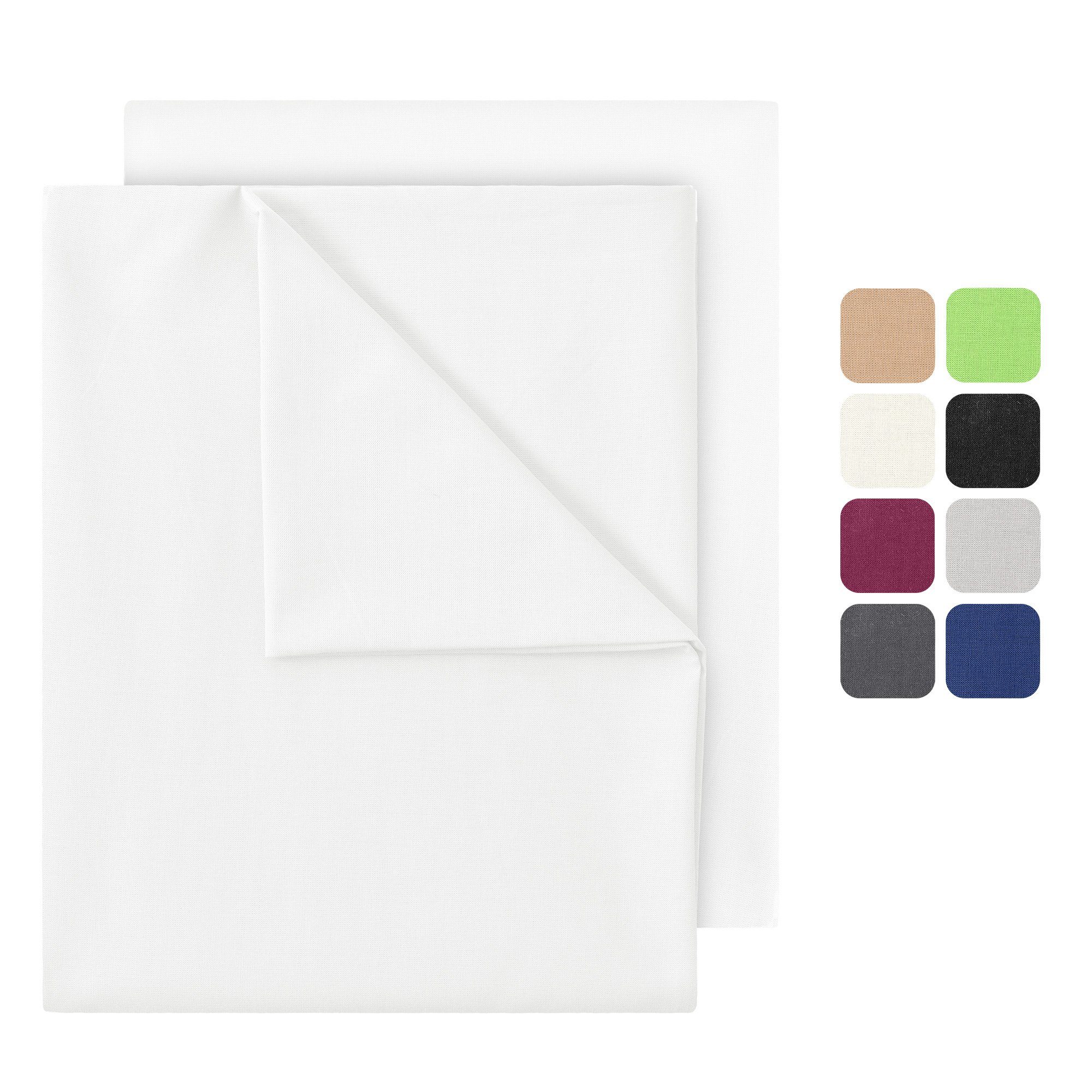 NatureMark Bettlaken 2er Pack gewebtes Bettlaken, günstig online kaufen