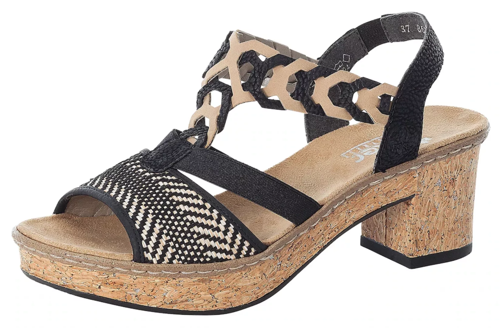 Rieker Sandalette, Sommerschuh, Sandale, Plateauabsatz, in elegantem Look günstig online kaufen