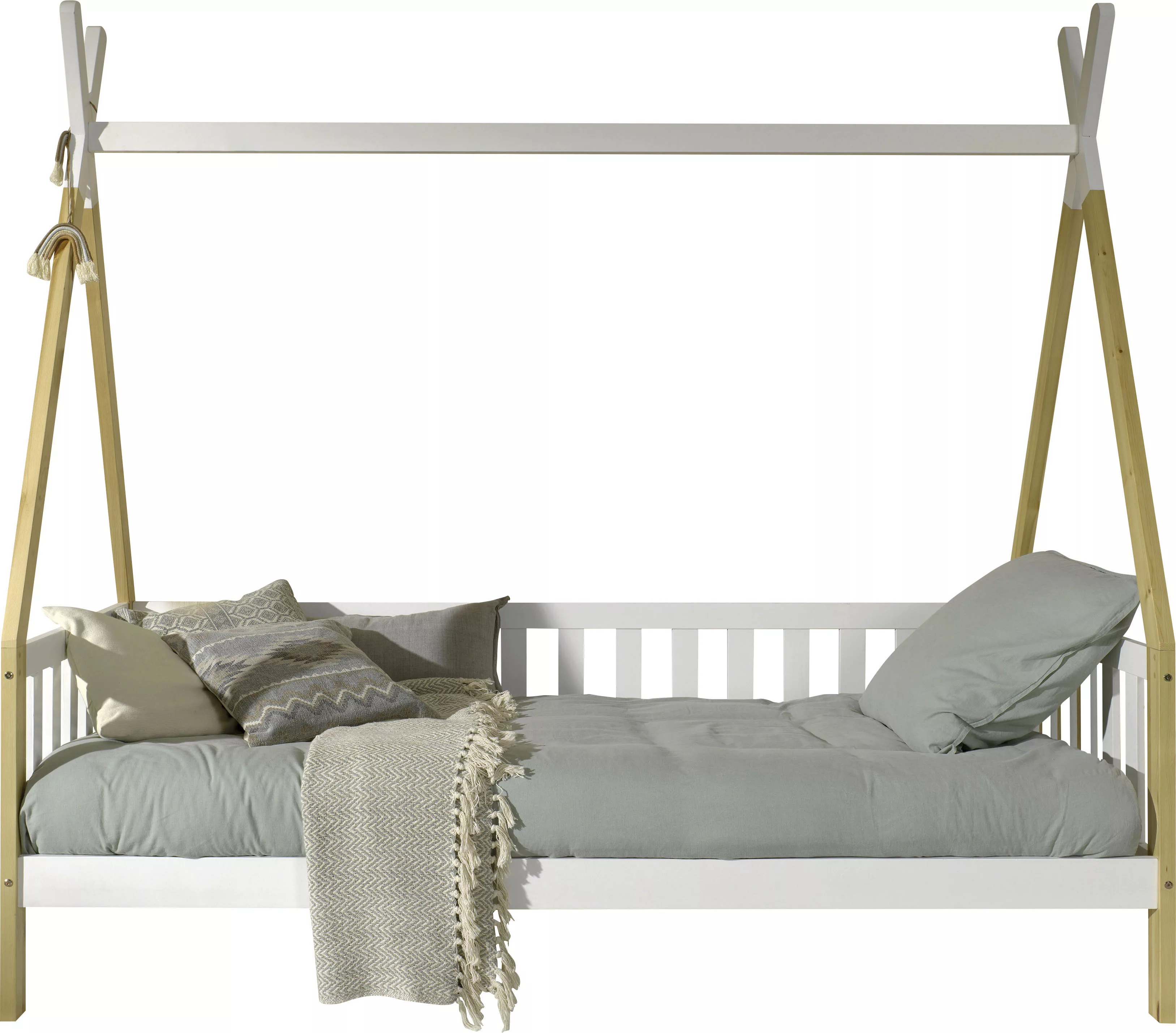 Vipack Kinderbett "Tipi", (Made in Europe), mit Rolllattenrost, wahlweise m günstig online kaufen