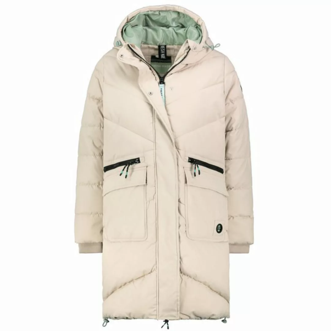 SUBLEVEL Steppjacke Damen Mantel mit Kapuze lange Winter Jacke Langer Parka günstig online kaufen