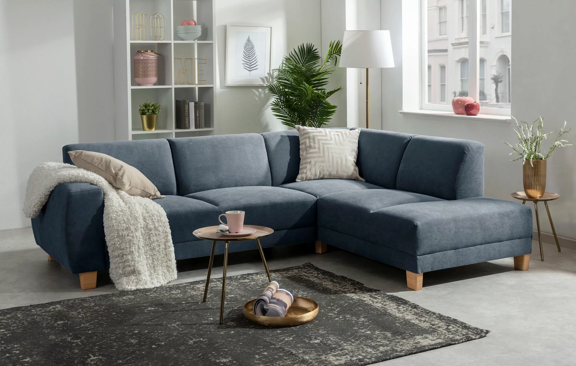 Max Winzer® Ecksofa »Blackpool modern, mittlere Sitzhärte mit hochwertiger günstig online kaufen