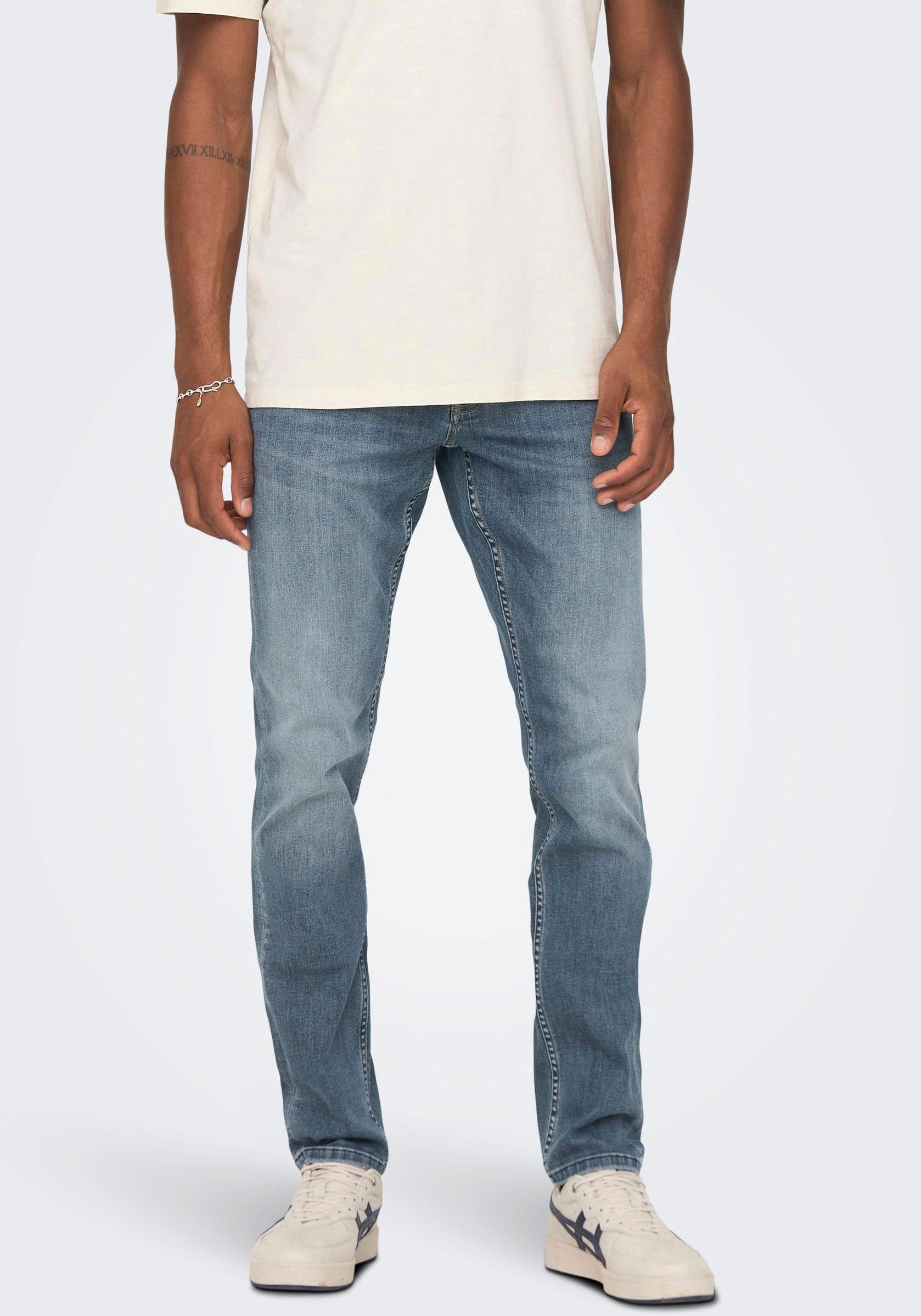 Only & Sons Herren Jeans ONSLOOM SLIM 4604 - Slim Fit - Blau - Dark Blue De günstig online kaufen