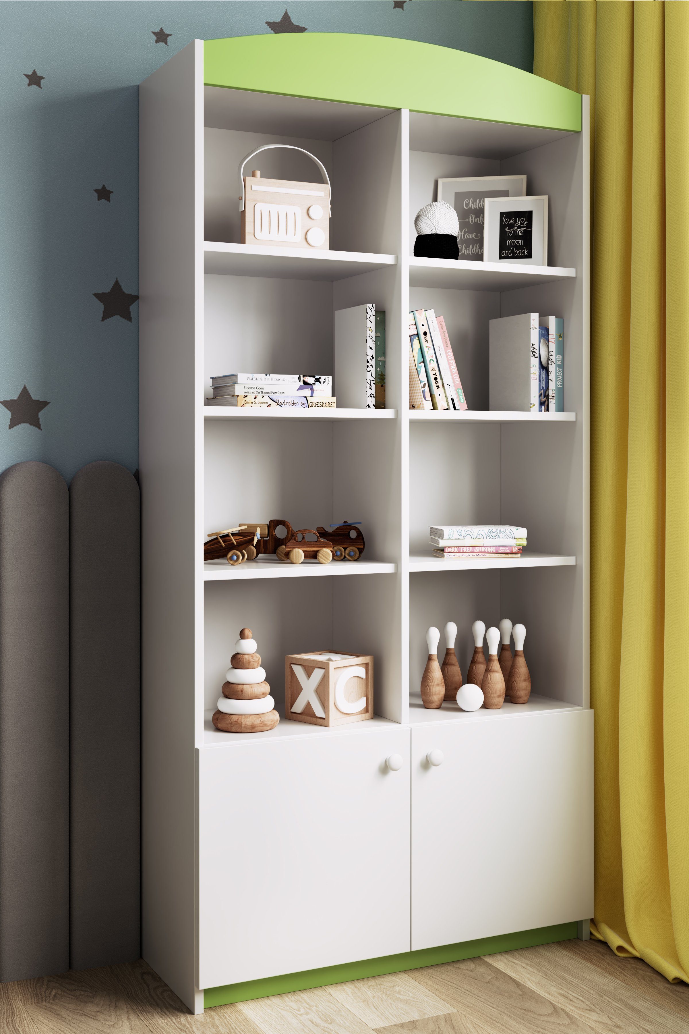 Bjird Bücherregal Babydream Doppel-Bücherregal, mit 8 günstig online kaufen