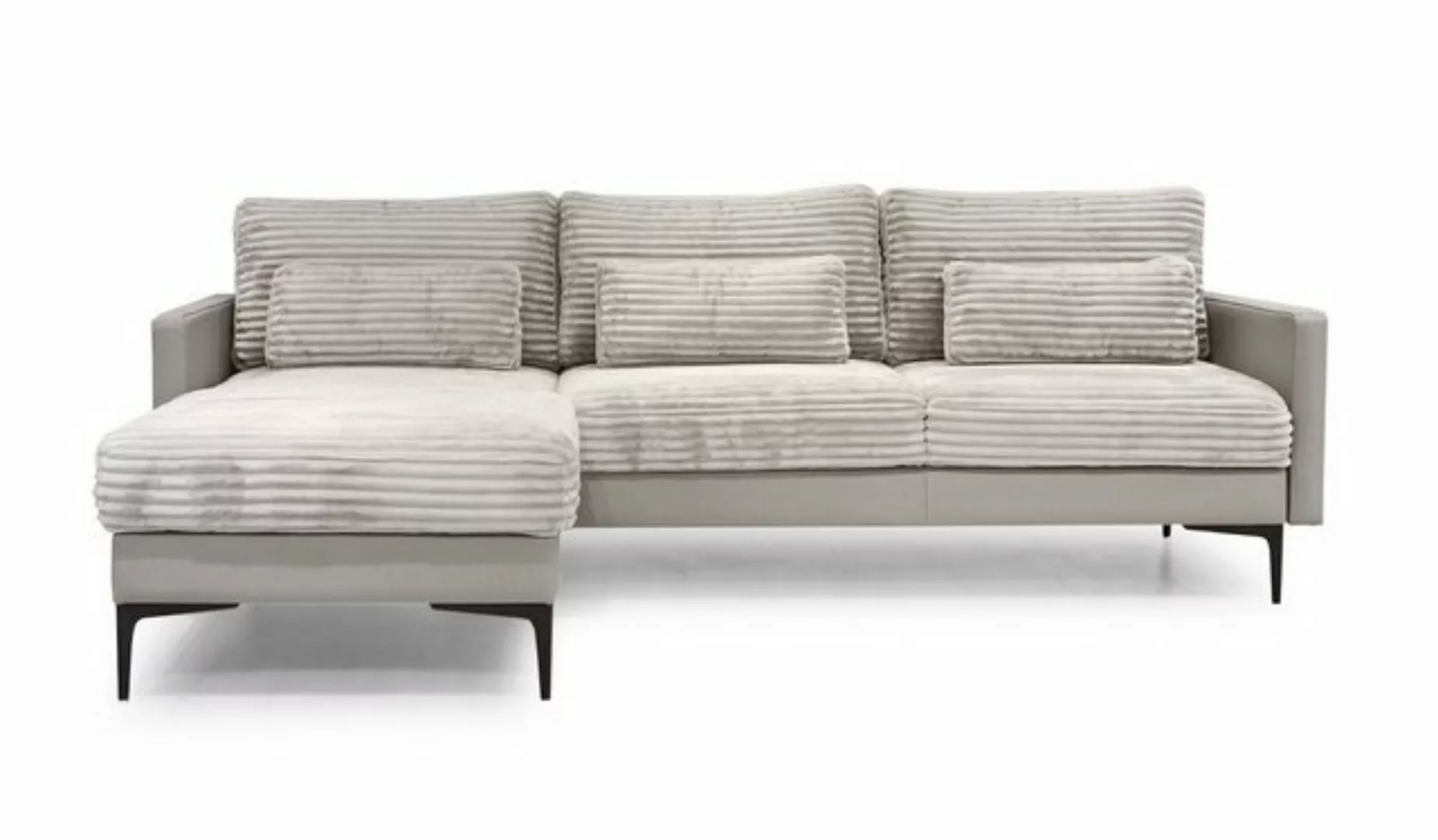 Hygger Möbelhaus Ecksofa Magic Couch L-form L Sofa 244 cm, Schlafsofa Beige günstig online kaufen