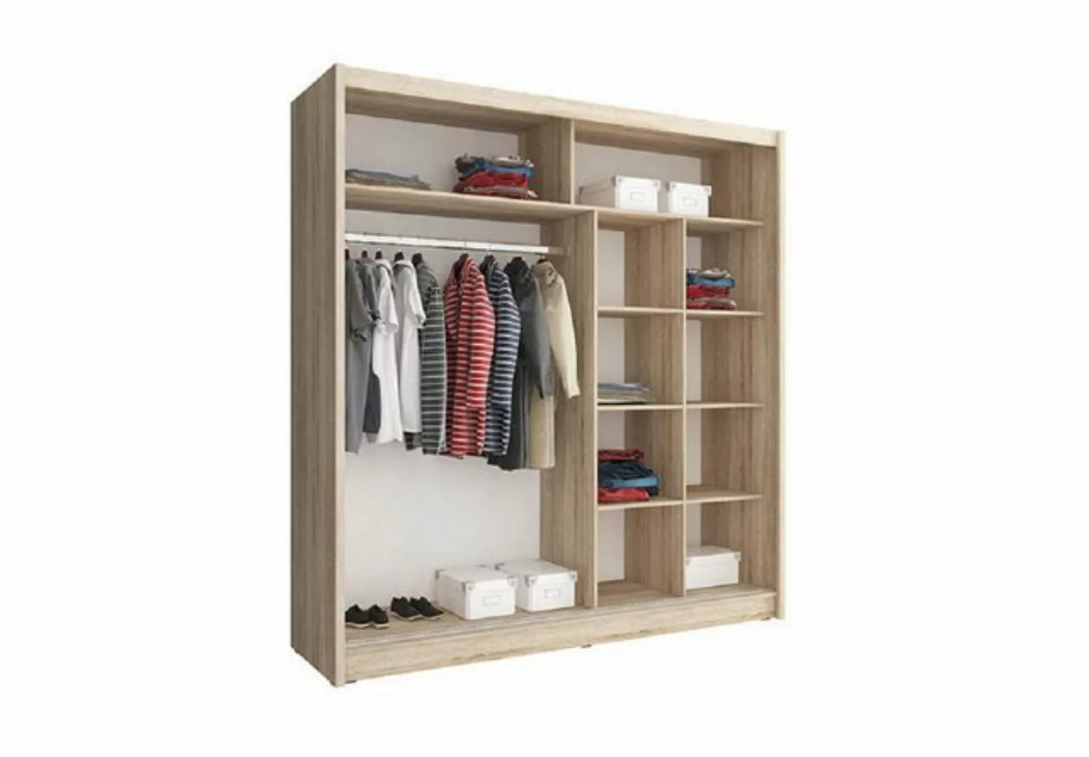 ROYAL24_MARKT Kleiderschrank - Luxuriöses Design für Ihre Kleidung. (Kleide günstig online kaufen