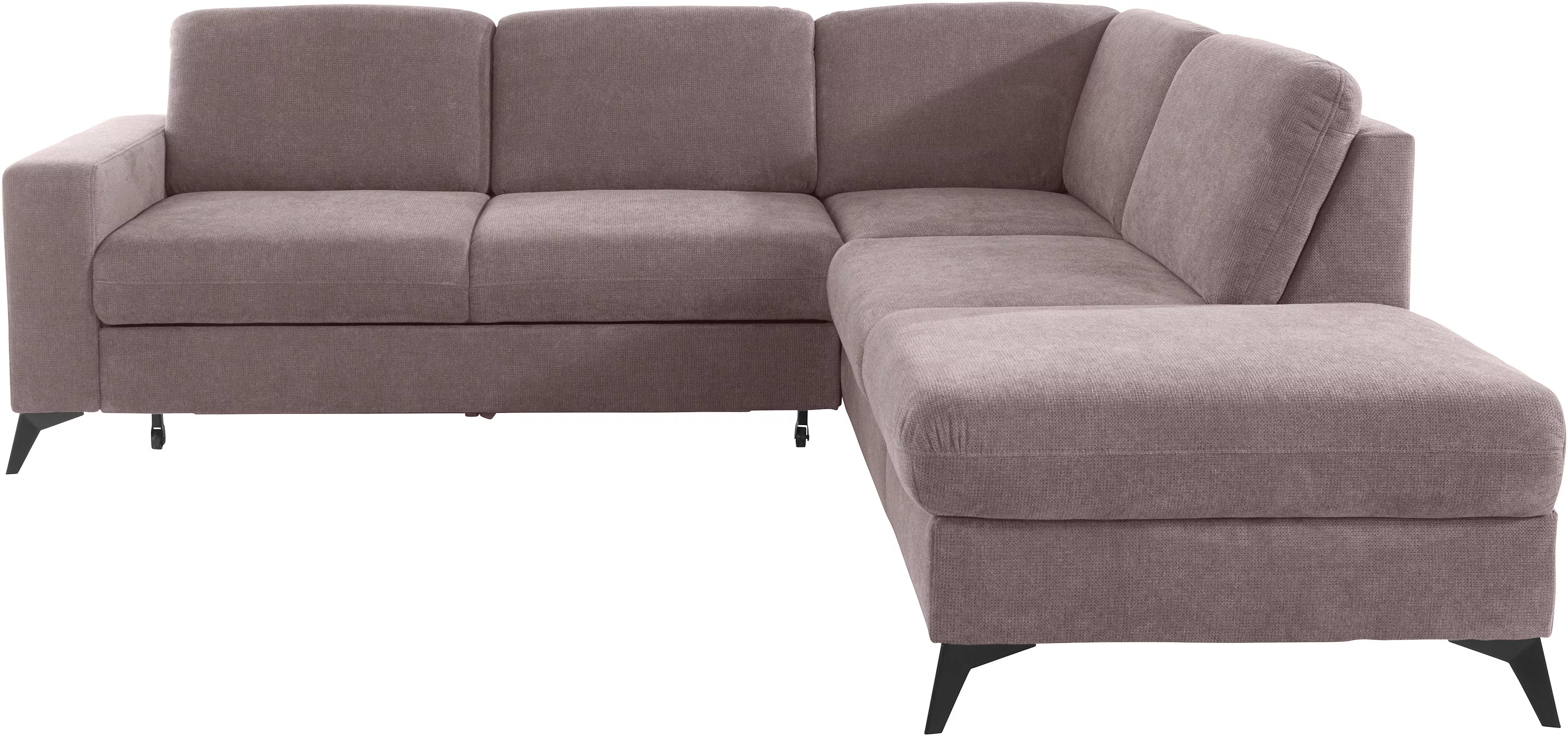 Places of Style Ecksofa "Lolland L-Form", Wahlweise mit Bettfunktion und St günstig online kaufen