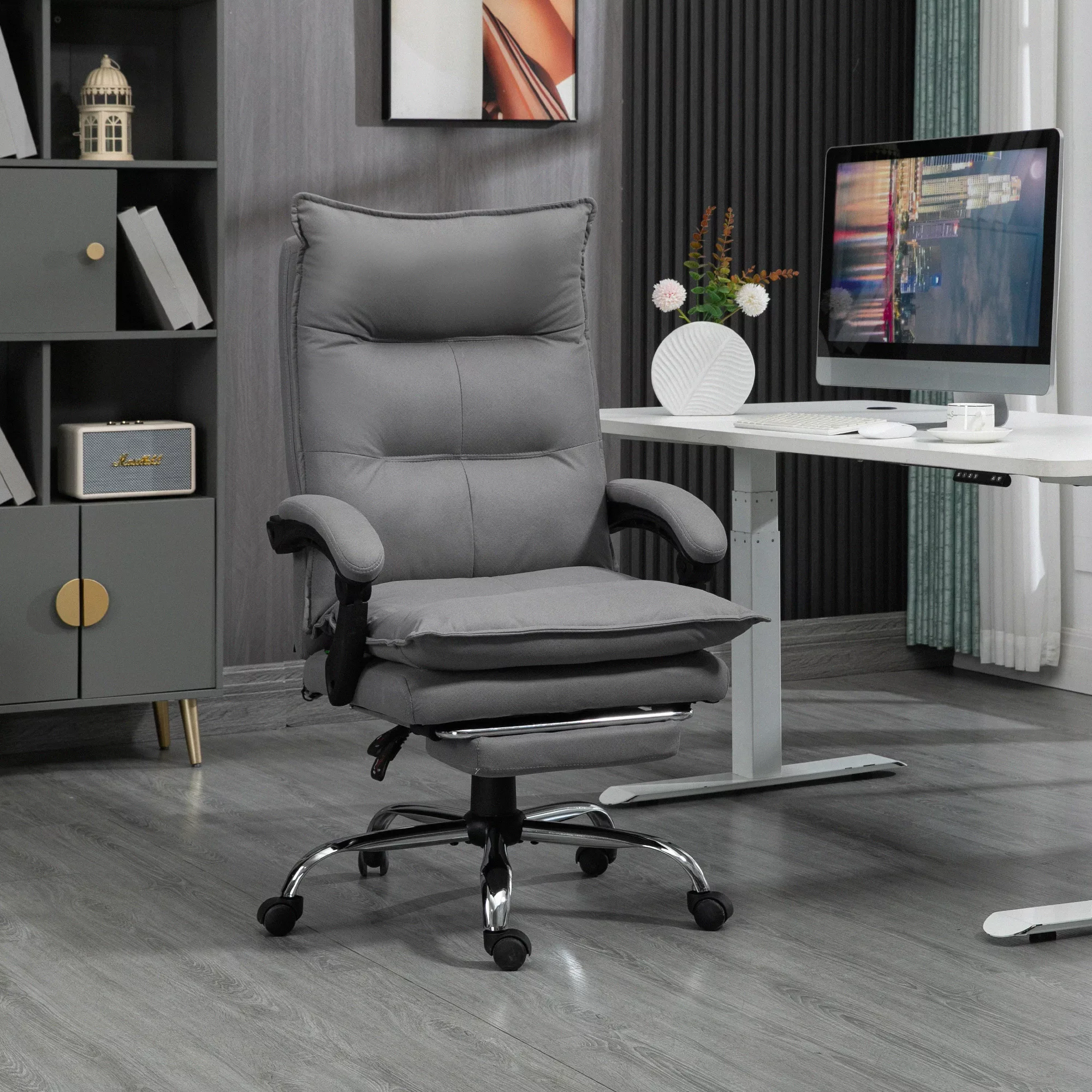 Vinsetto Massage-Bürostuhl  Schreibtischstuhl mit Wippfunktion, Höhenverste günstig online kaufen