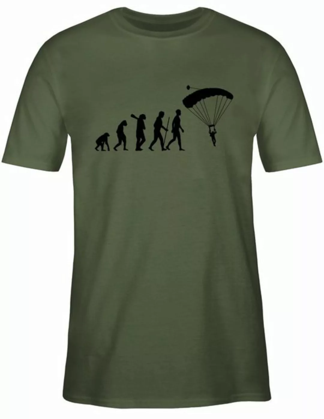 Shirtracer T-Shirt Fallschirmspringen Evolution Evolution Outfit günstig online kaufen