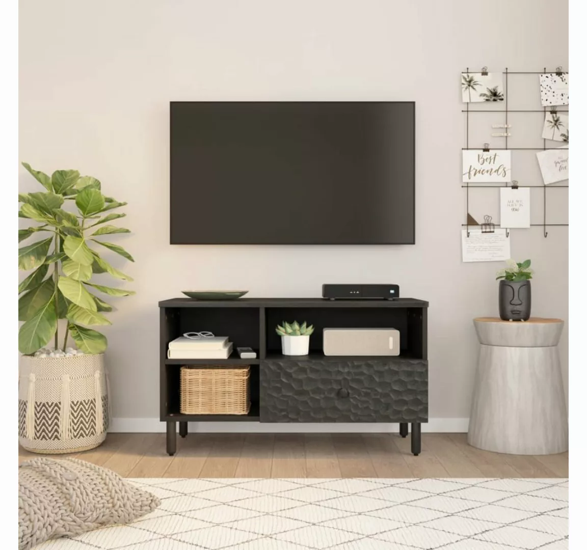 vidaXL TV-Schrank TV-Board 80x33x46 cm Massivholz Mango günstig online kaufen