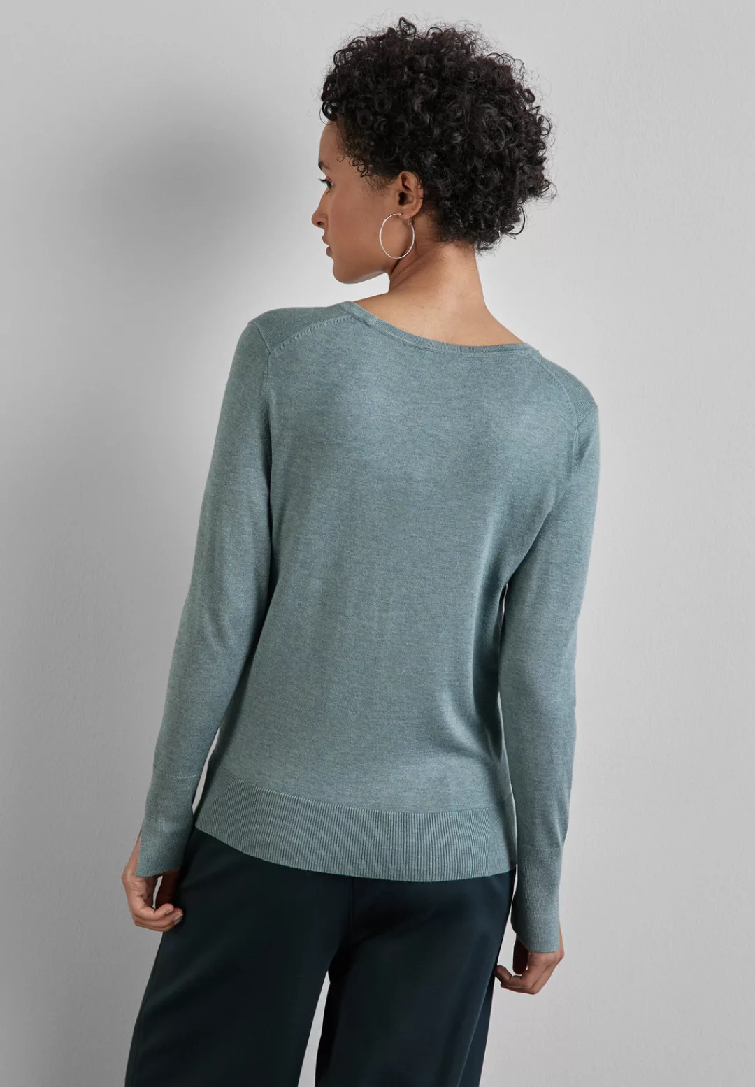 STREET ONE Strickpullover, aus Feinstrick günstig online kaufen