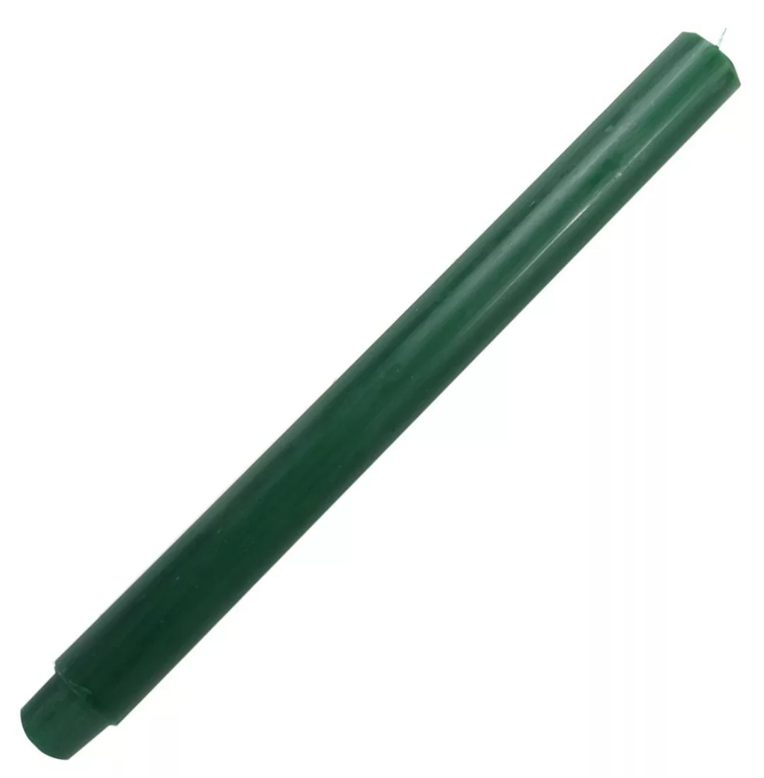 Dicke Stabkerze Jagdgrün Grün Durchgefärbt Lang 30cm x 2,5cm Tropffrei Prem günstig online kaufen
