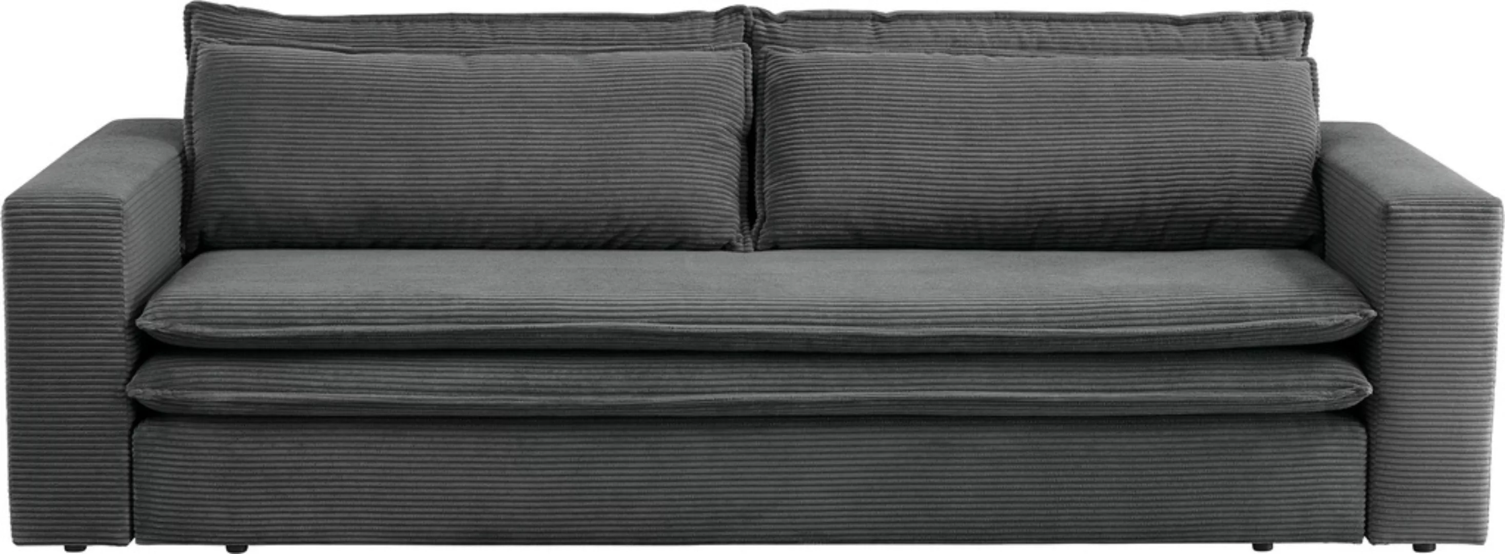 Places of Style 3-Sitzer »PIAGGE«, Cord-Bezug - mit Bettfunktion und Bettka günstig online kaufen
