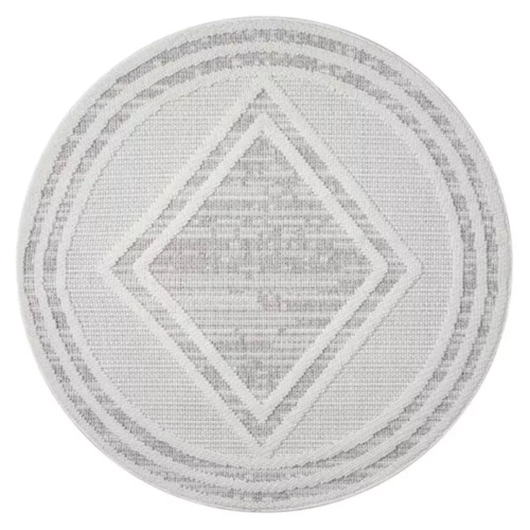 Carpet City Teppich »LINDO 8853«, rund, Kurzflor, Hochtief-Muster/ 3D-Effek günstig online kaufen