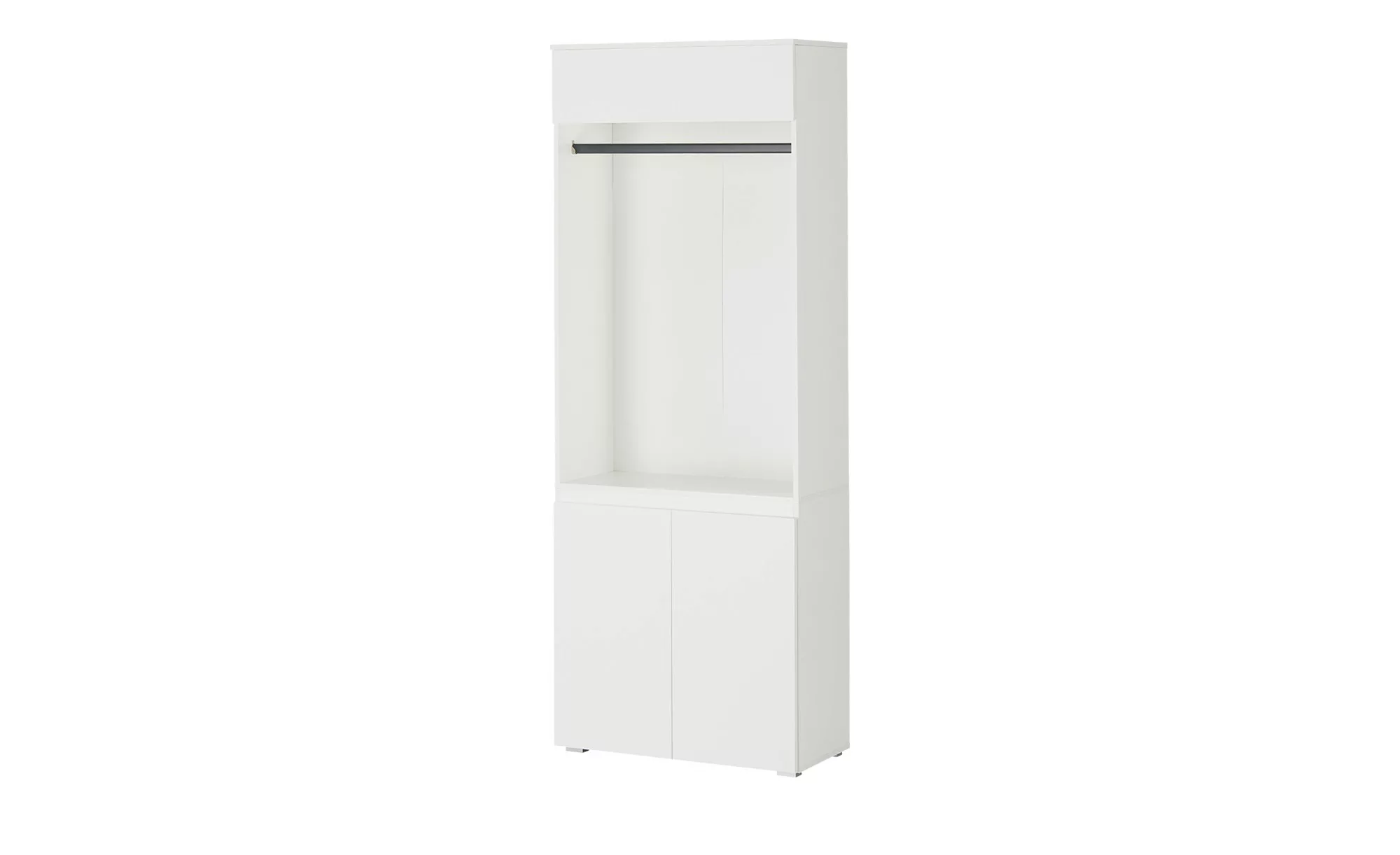 smart Garderobenschrank  Ben ¦ weiß ¦ Maße (cm): B: 80 H: 210 T: 37.0 Schrä günstig online kaufen