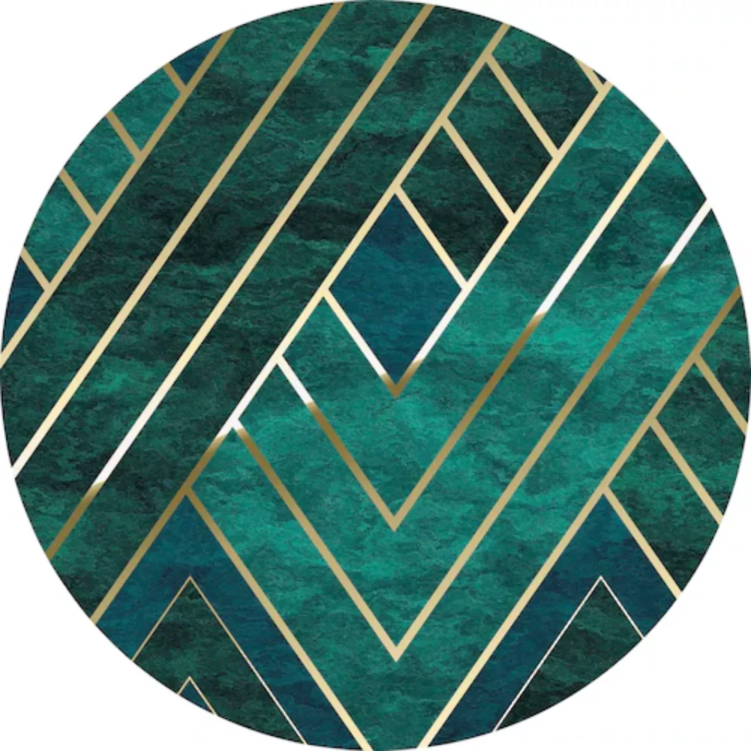 KOMAR Selbstklebende Vlies Fototapete/Wandtattoo - Jade - Größe 125 x 125 c günstig online kaufen