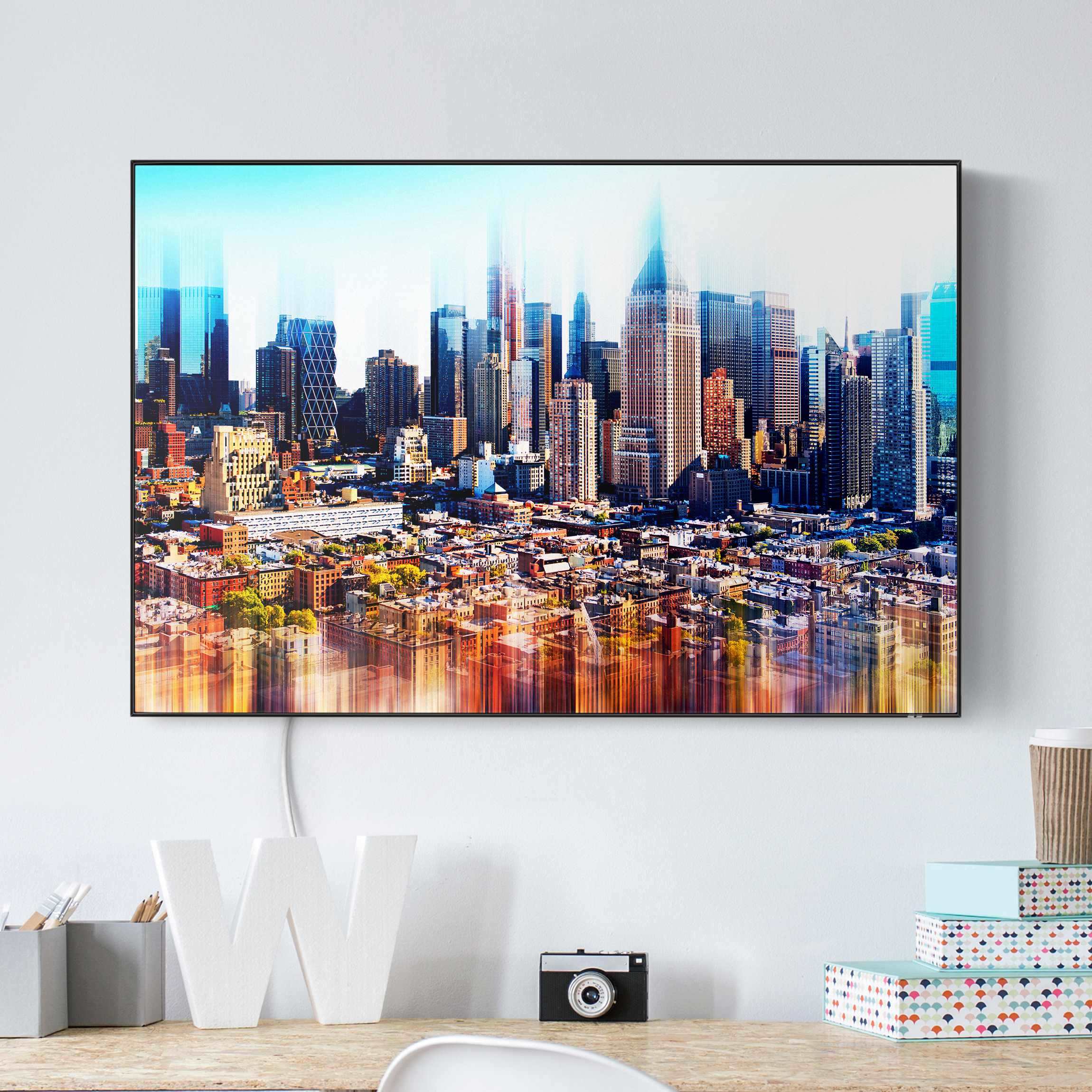 LED-Wechselbild Manhattan Skyline Urban Stretch günstig online kaufen