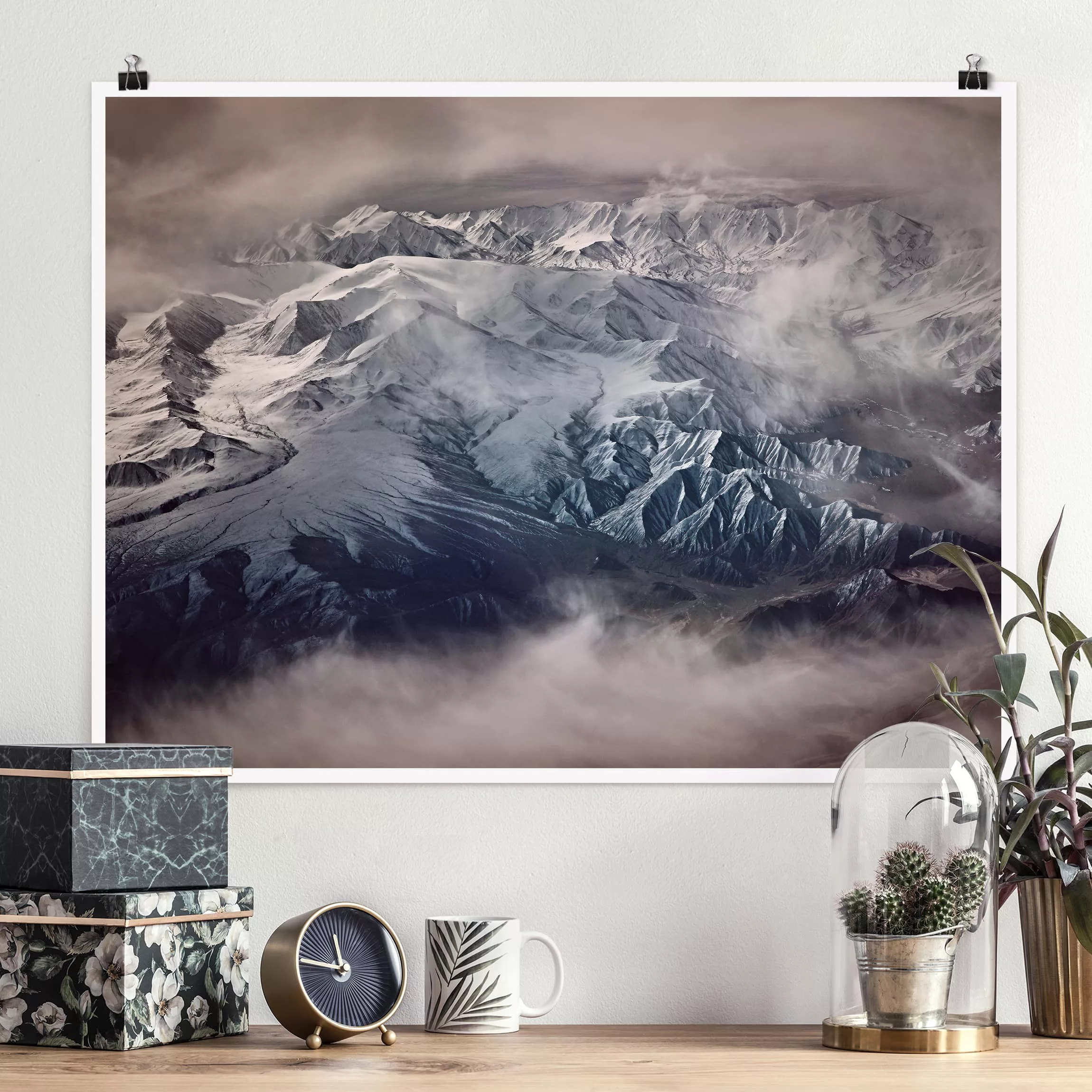 Poster Natur & Landschaft - Querformat Berge von Tibet günstig online kaufen