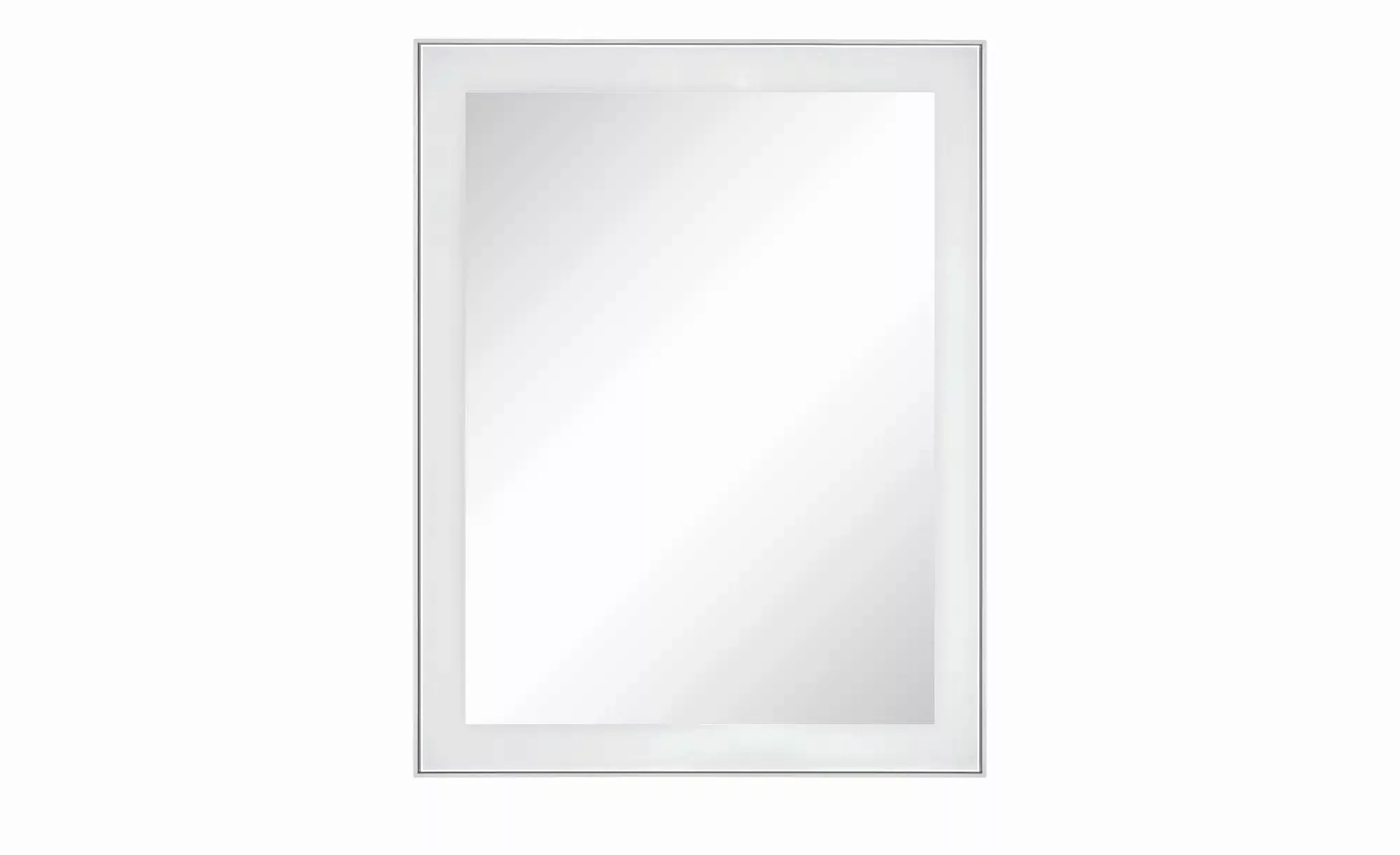 Spiegel 60 x 77 cm Duna ¦ weiß ¦ Glas,Aluminium,Holzwerkstoff ¦ Maße (cm): günstig online kaufen