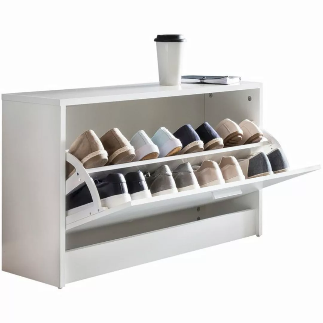 tinkaro Schuhschrank FATLUM Holz Schuhkipper Weiß günstig online kaufen