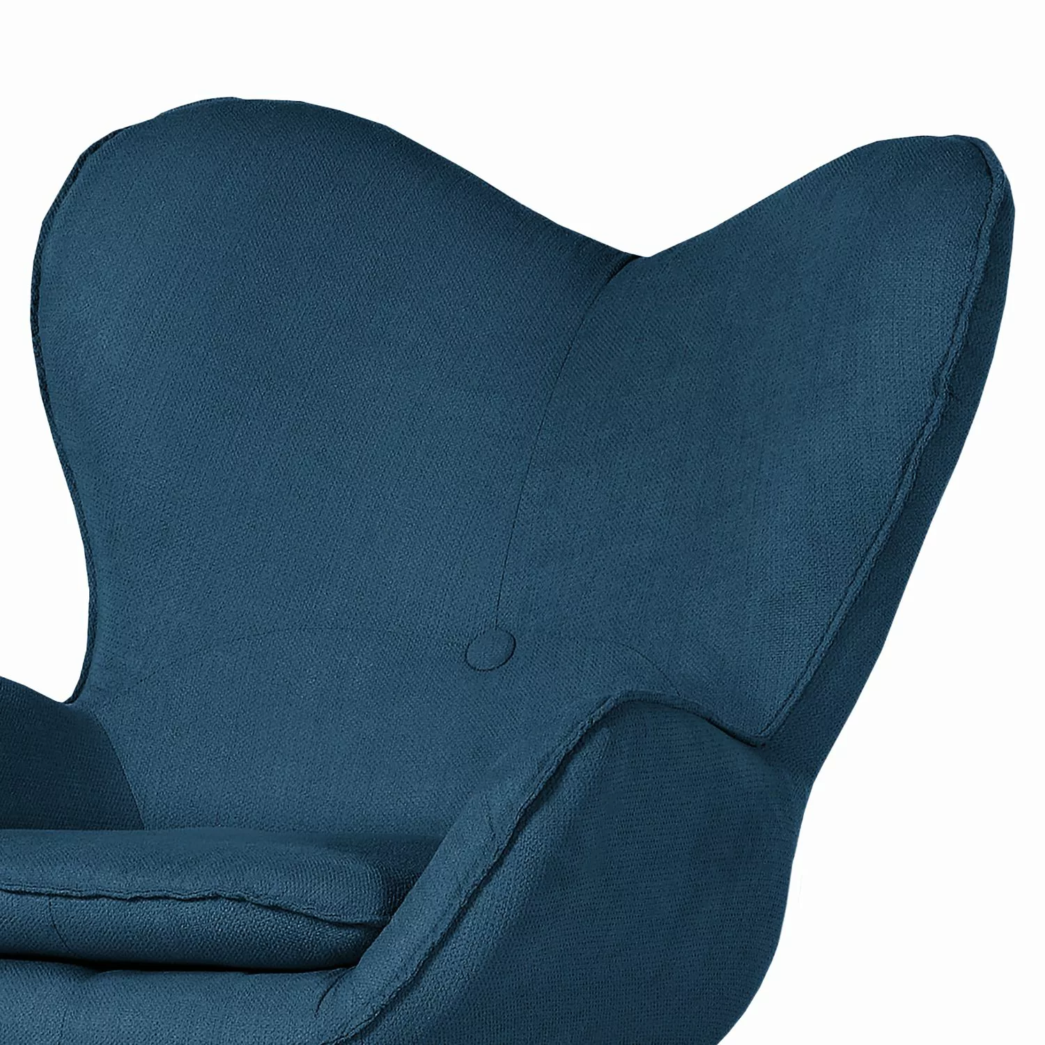 home24 Norrwood Sessel Gizo Jeansblau Microfaser 86x100x92 cm (BxHxT) günstig online kaufen