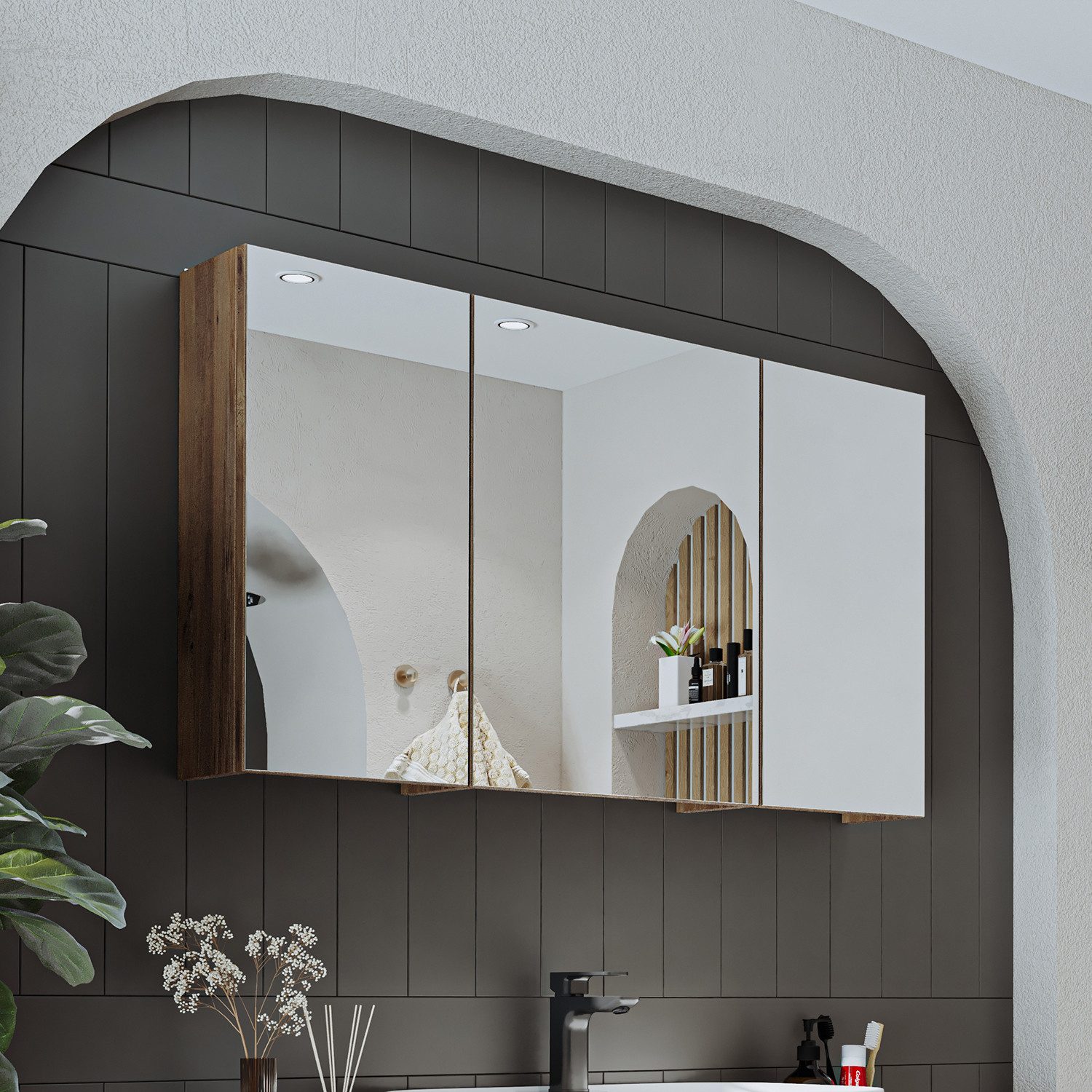 Roomart Badmöbel-Set GUSTO-ATL 120 cm, (Komplett-Set, günstig online kaufen