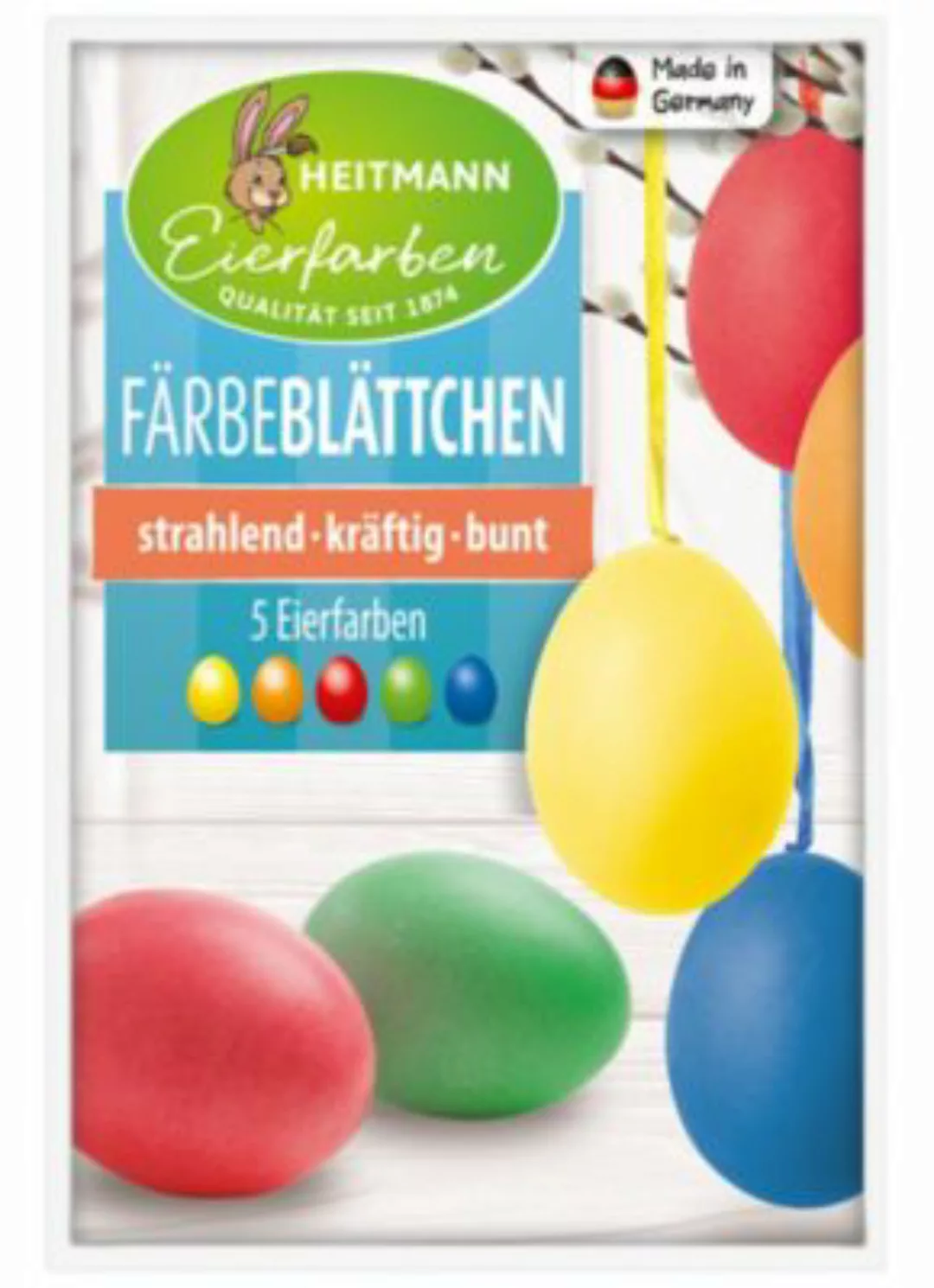 Eierfarben Heißfärbe-Blättchen mehrfarbig günstig online kaufen