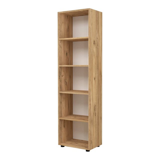 en.casa Bücherregal, »Vara« mit 5 Ablagen 178 x 49 x 30 cm Eiche-Optik günstig online kaufen